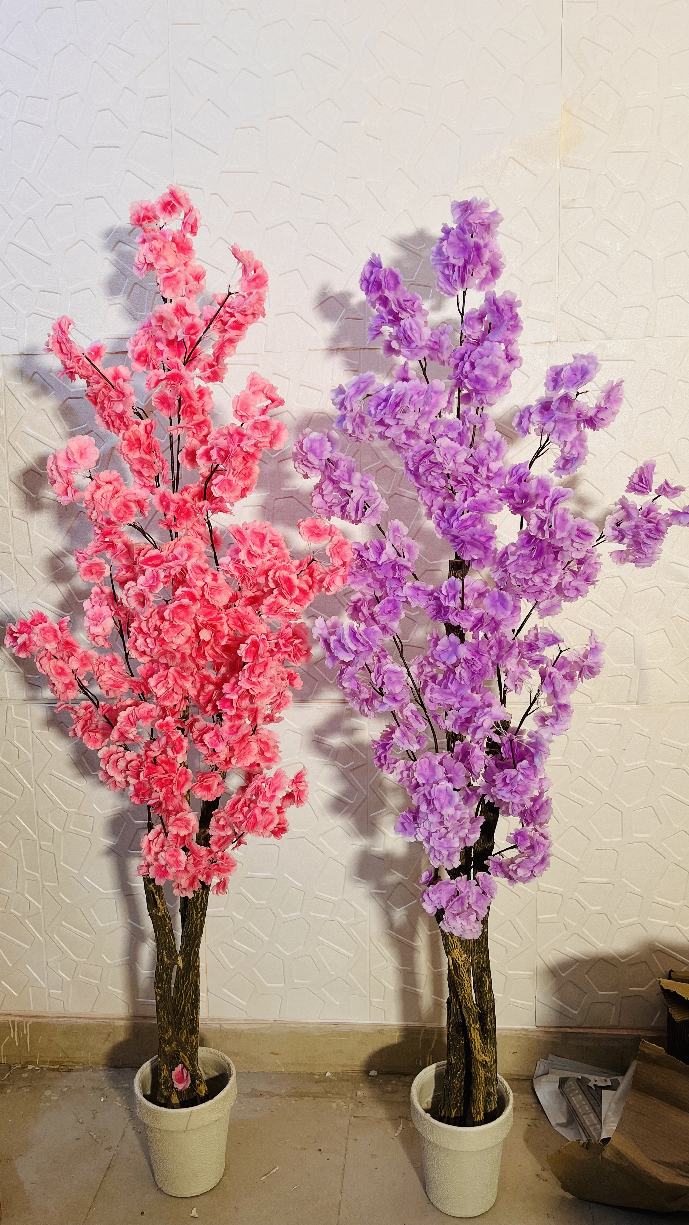 5ft blossom plant with simple pot